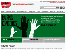 Tablet Screenshot of pcaw.org.uk